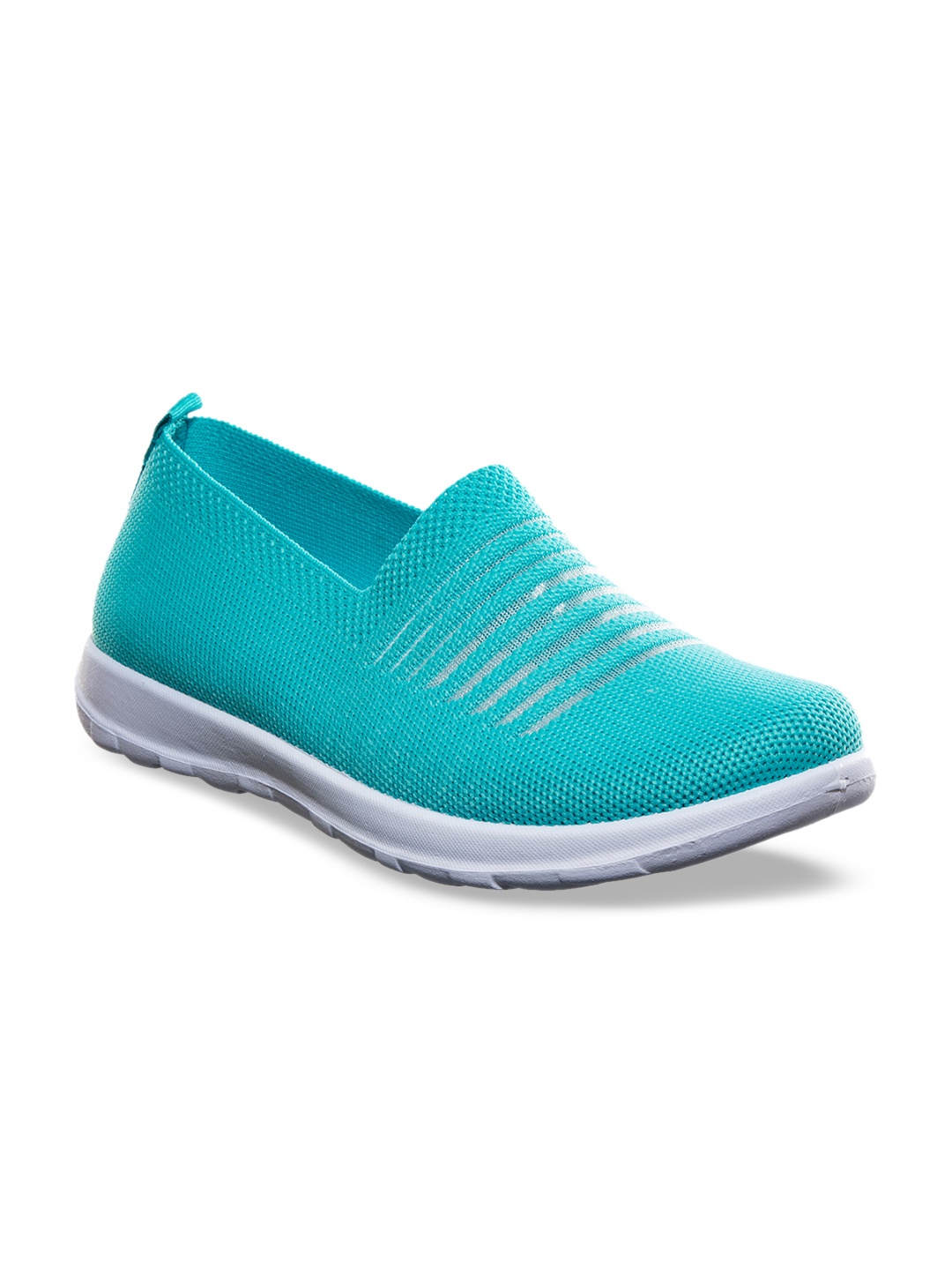 

Khadims Women Sea Green Slip-On Sneakers