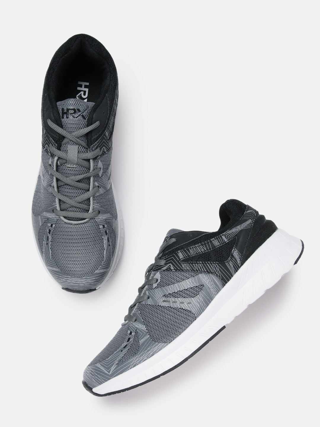 

HRX by Hrithik Roshan Men Woven Design Running Shoe, Grey