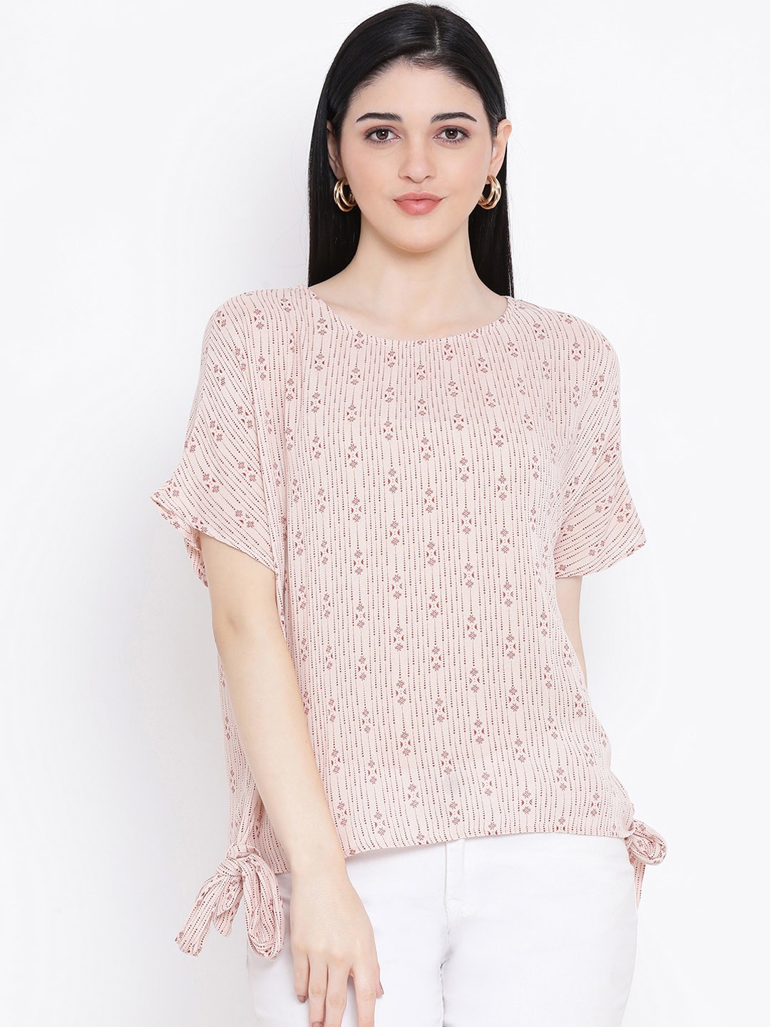 

Oxolloxo Women Beige Printed Top