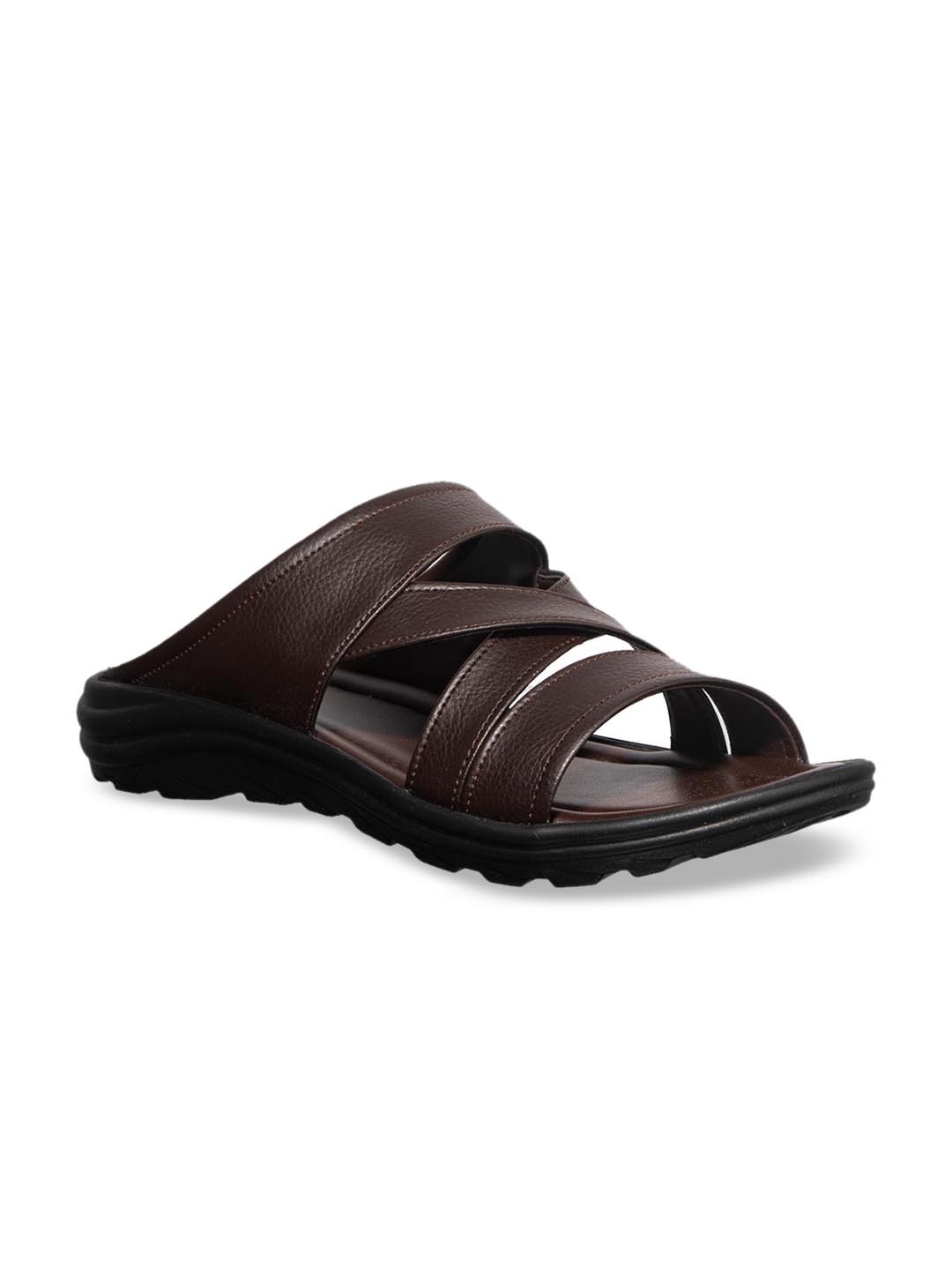 

Khadims Men Brown Comfort Sandals