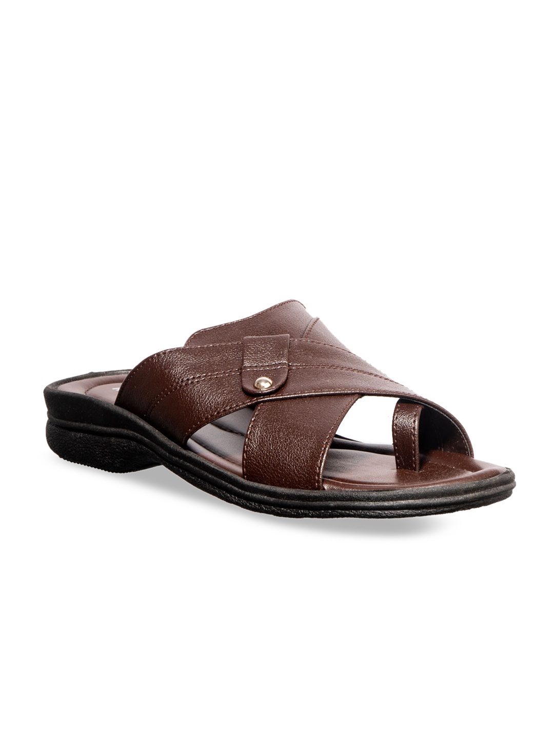 

Khadims Men Brown Comfort Sandals