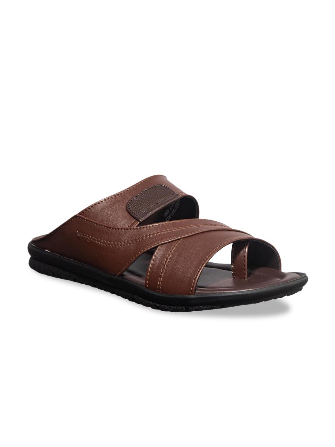 

Khadims Men Brown Comfort Sandals