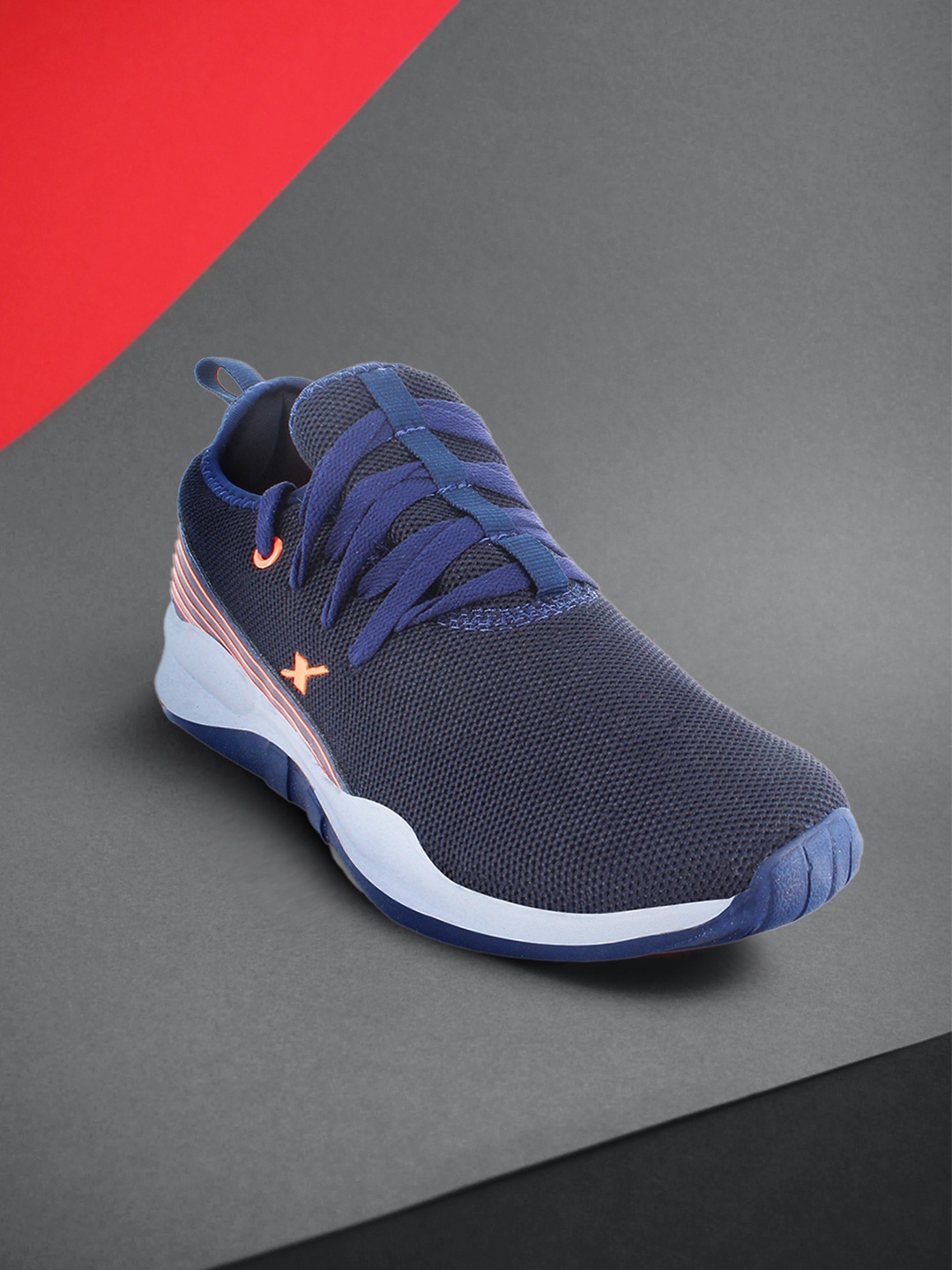 

Sparx Men Navy Blue Mesh Running Shoes