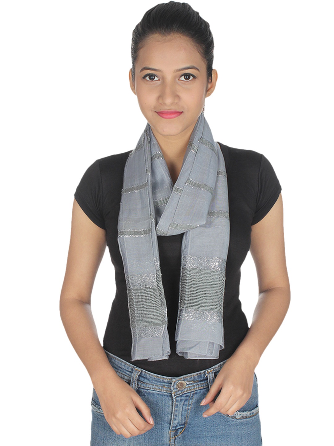 

Anekaant Grey Stole
