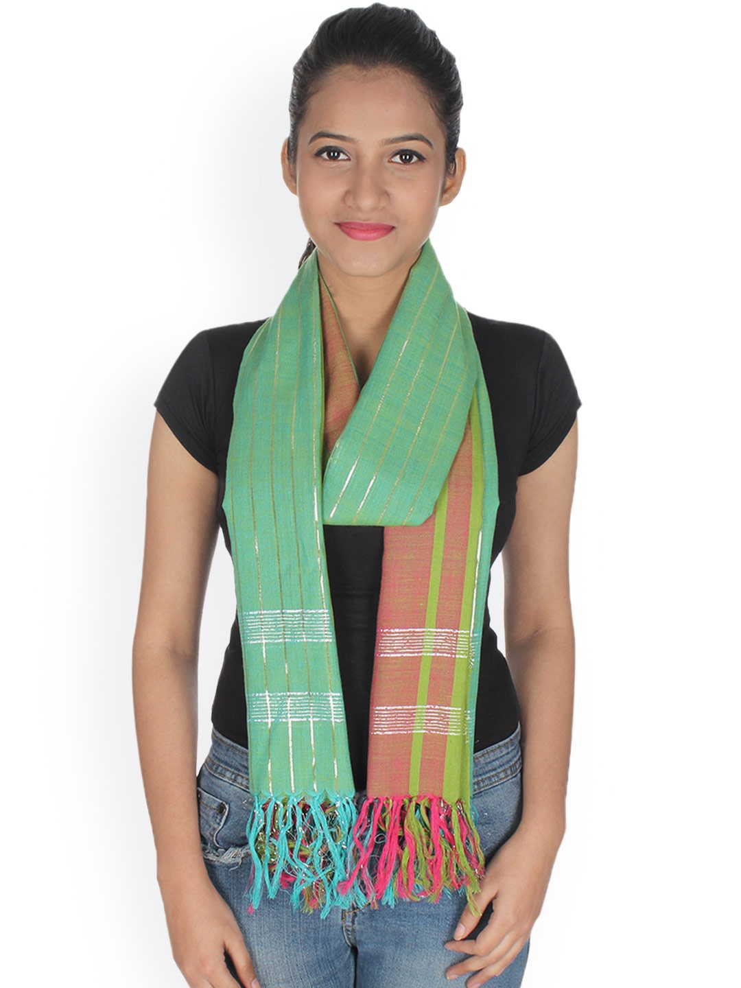 

Anekaant Green Stole