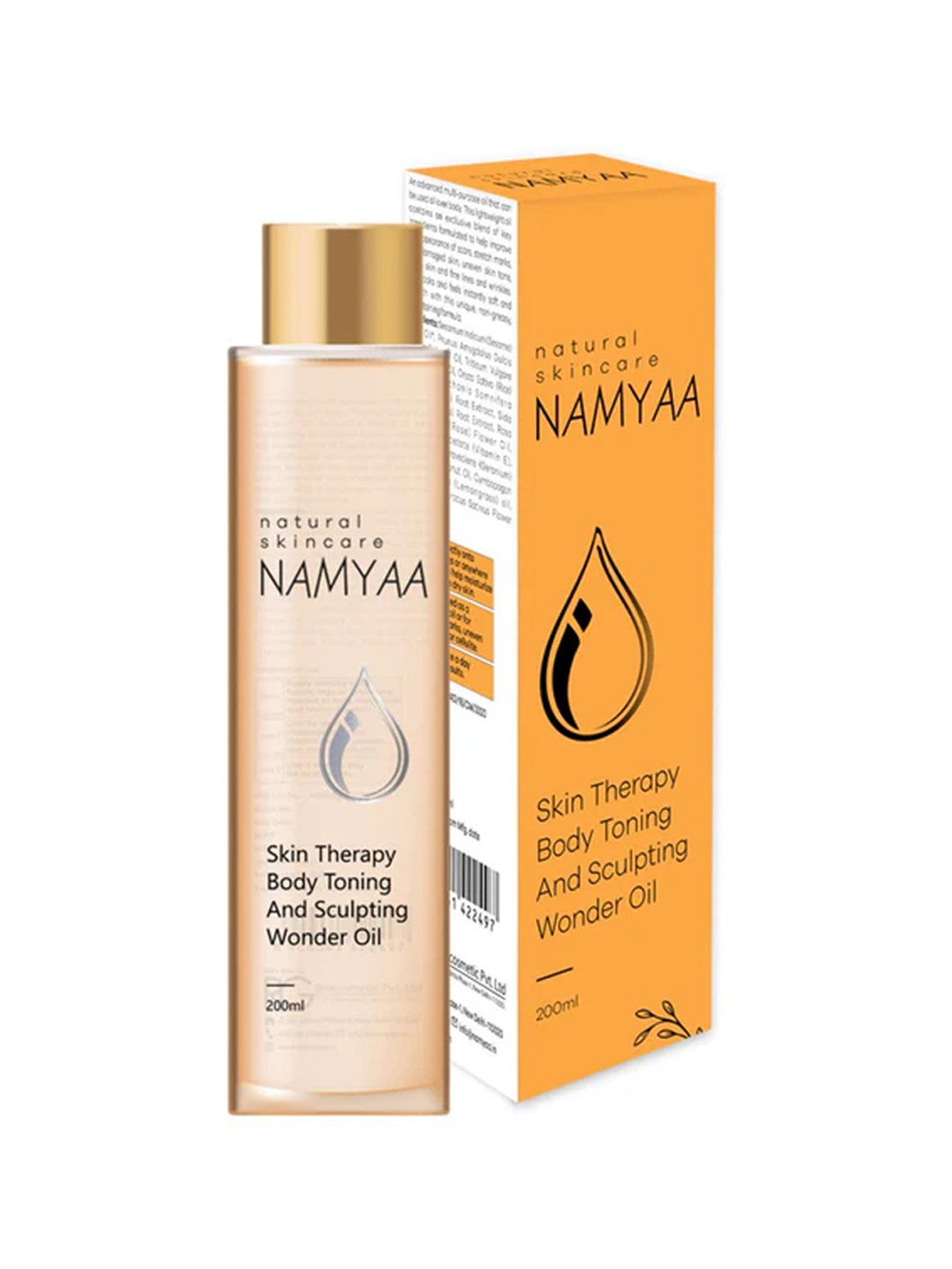 

Namyaa Natural Skincare Skin Therapy Body Toning & Sculpting Wonder Oil 200 ml, Orange