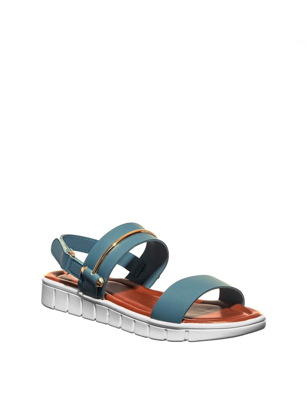 

Khadims Women Blue Solid Open Toe Flats