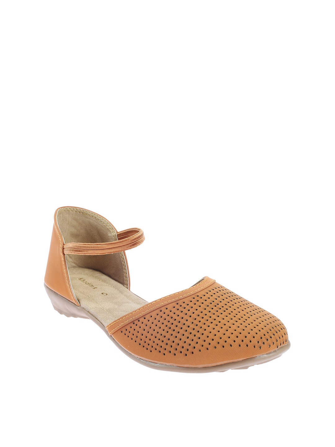 

Khadims Women Tan Brown Textured Ballerinas
