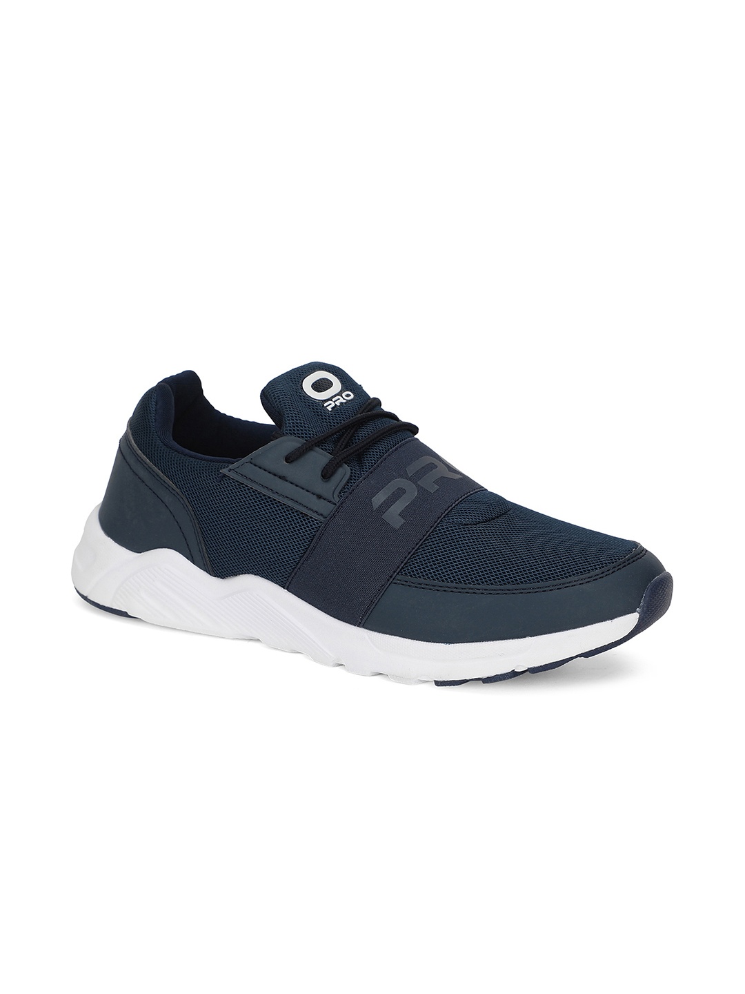 

Khadims Men Navy Blue Textured Casual Sneakers