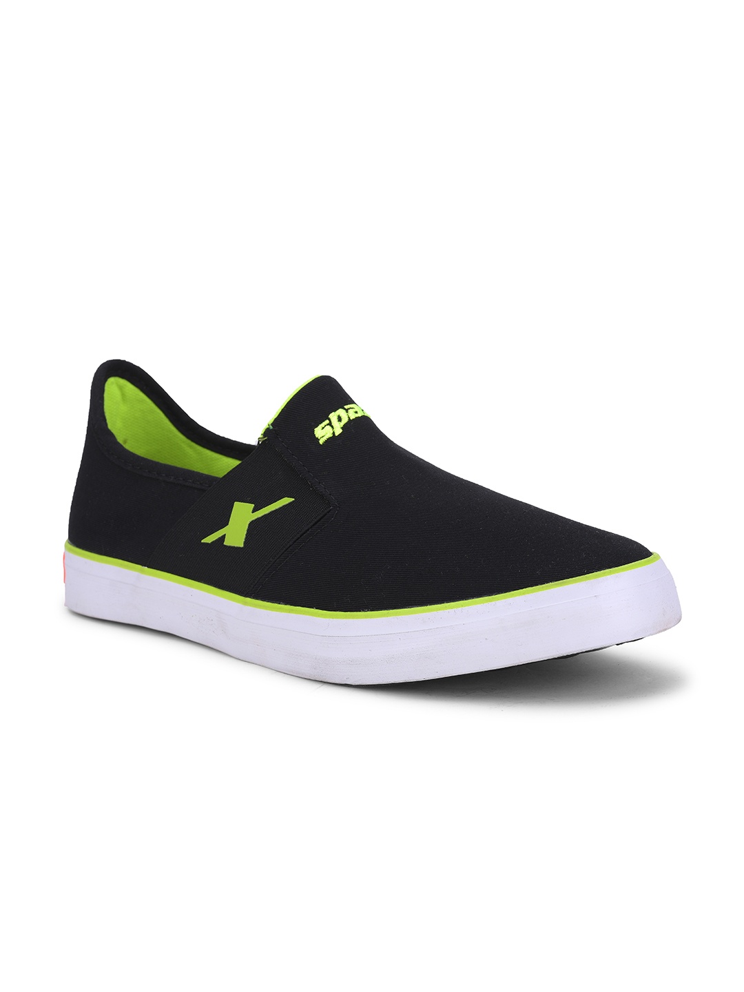 

Sparx Men Black Solid Casual Slip-On Sneakers