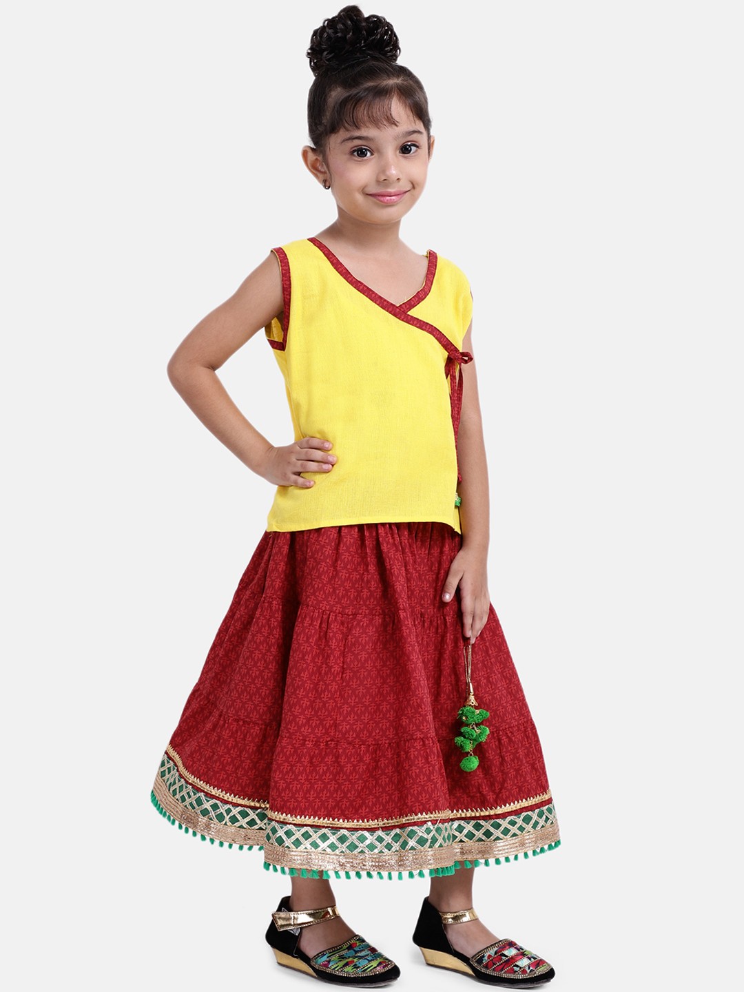 

BownBee Yellow Ready to Wear Lehenga with Blouse