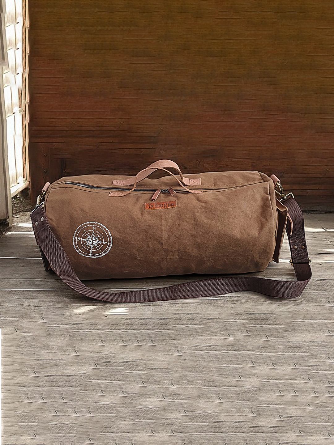 

The House of Tara Unisex Khaki Duffle Bag