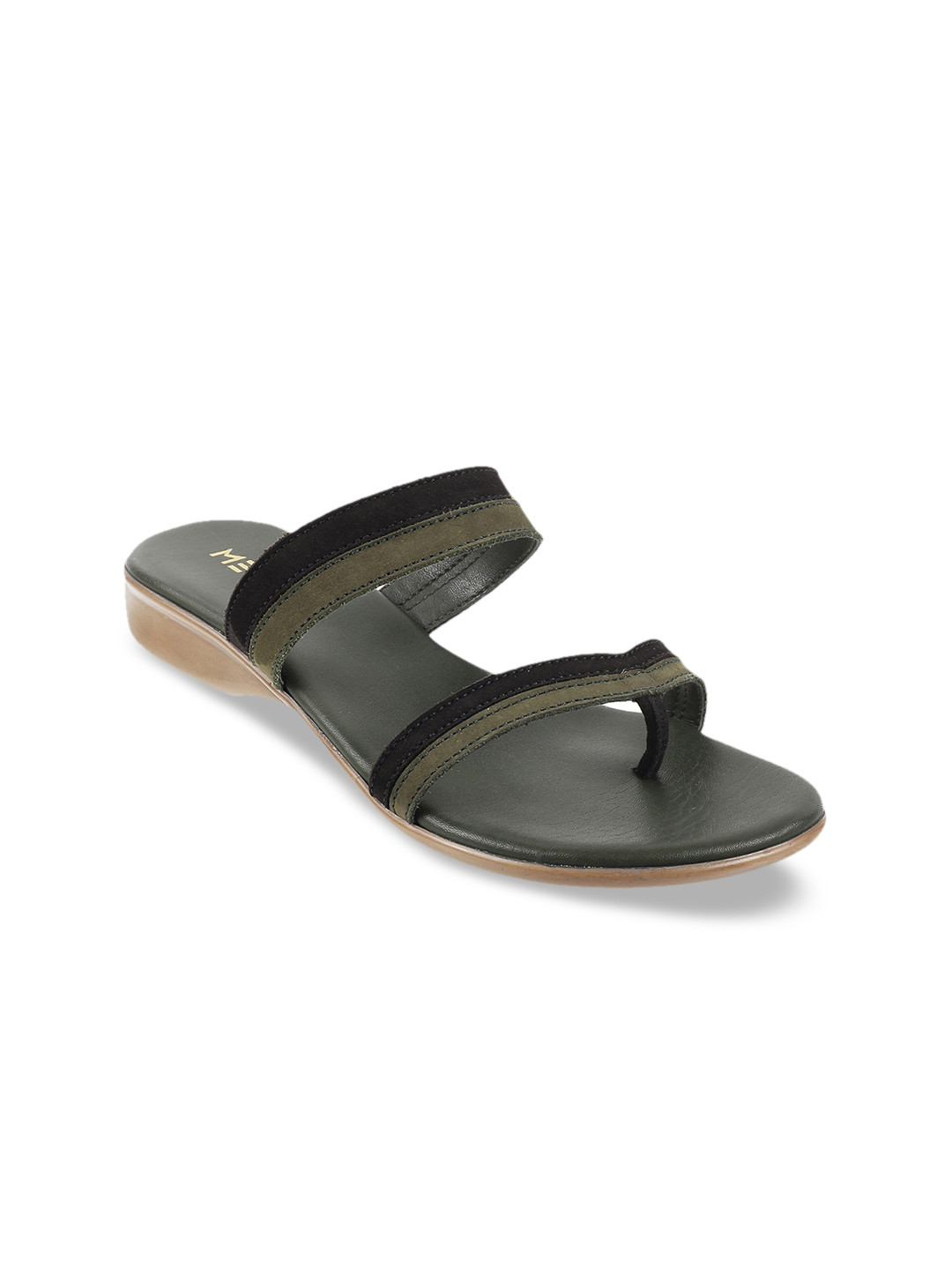 

Metro Women Green Colourblocked Heels