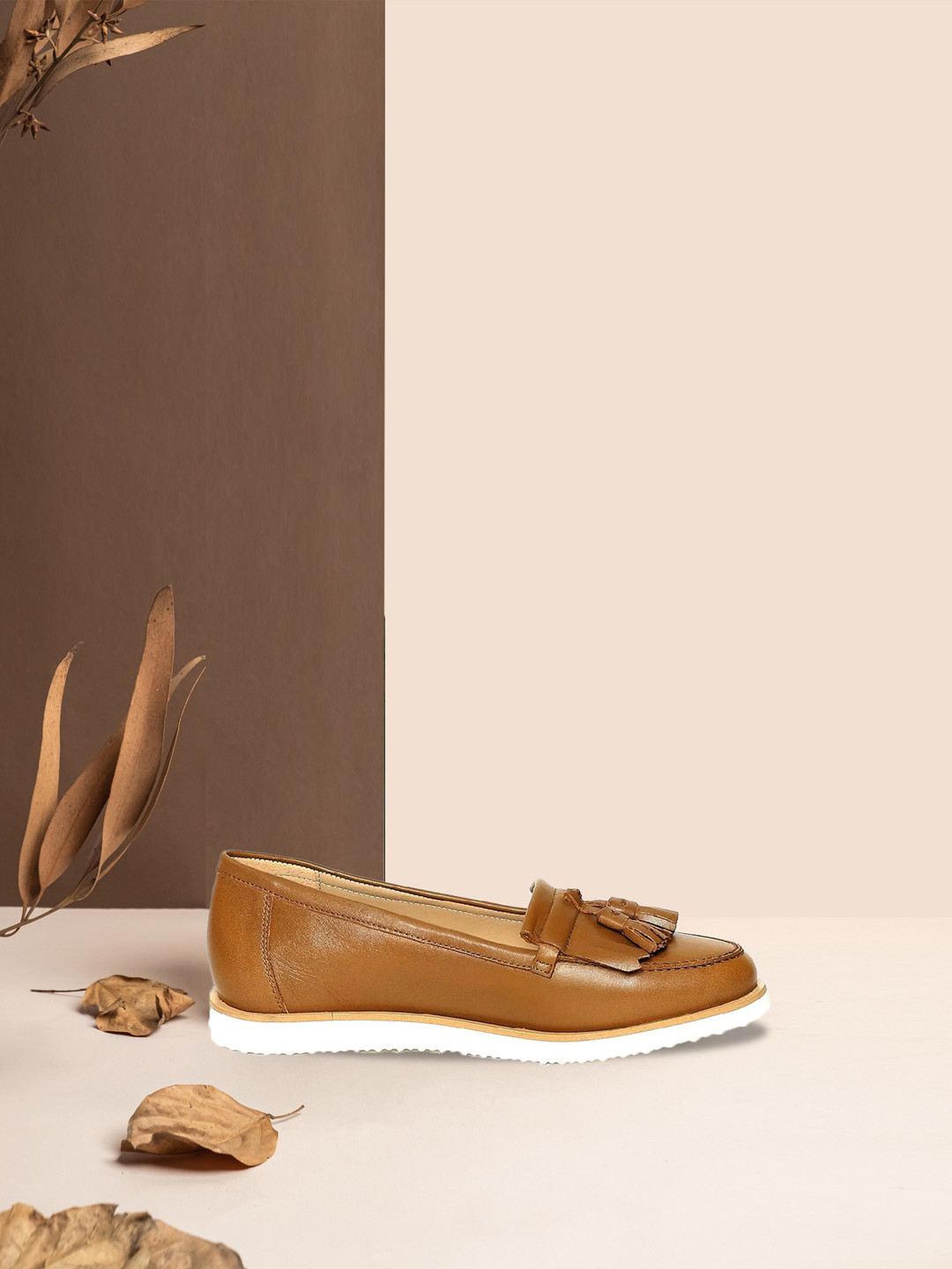 

Saint G Women Tan Brown Slip-On Sneakers