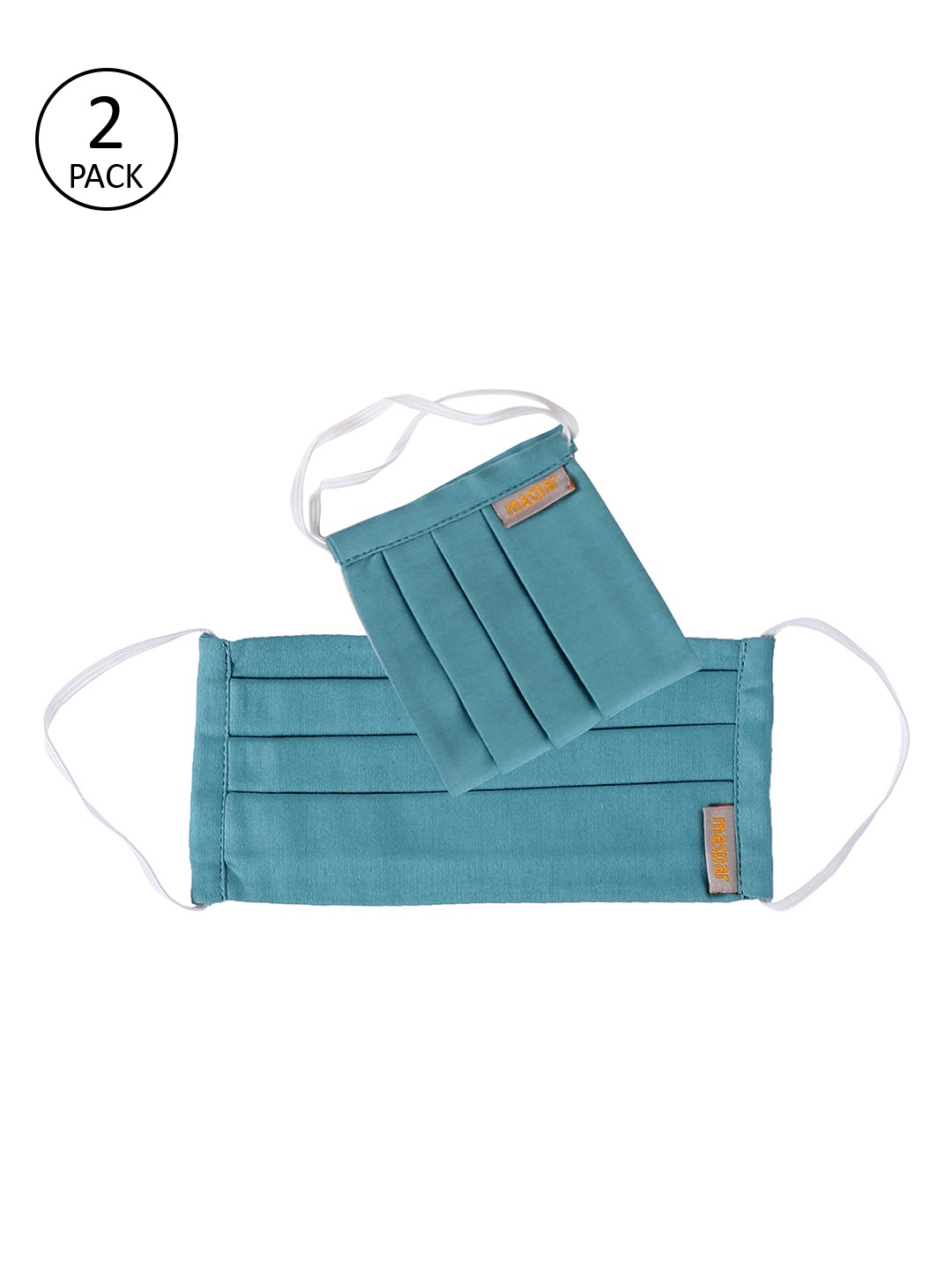 

MASPAR Unisex Blue Pack Of 2 3-Ply Reusable Cloth Masks