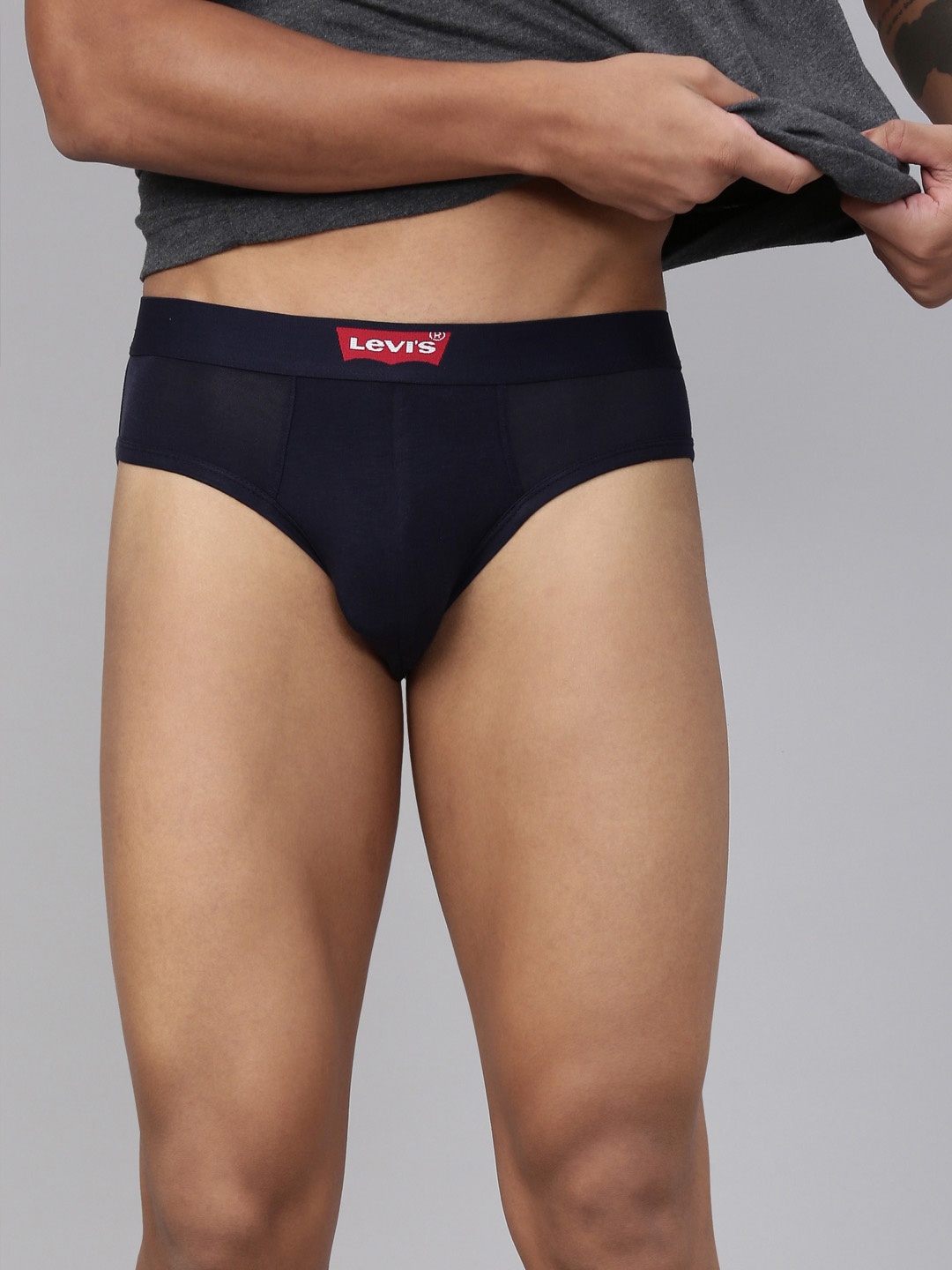 

Levis Men Smartskin Technology Cotton Briefs with Tag Free Comfort #031, Navy blue