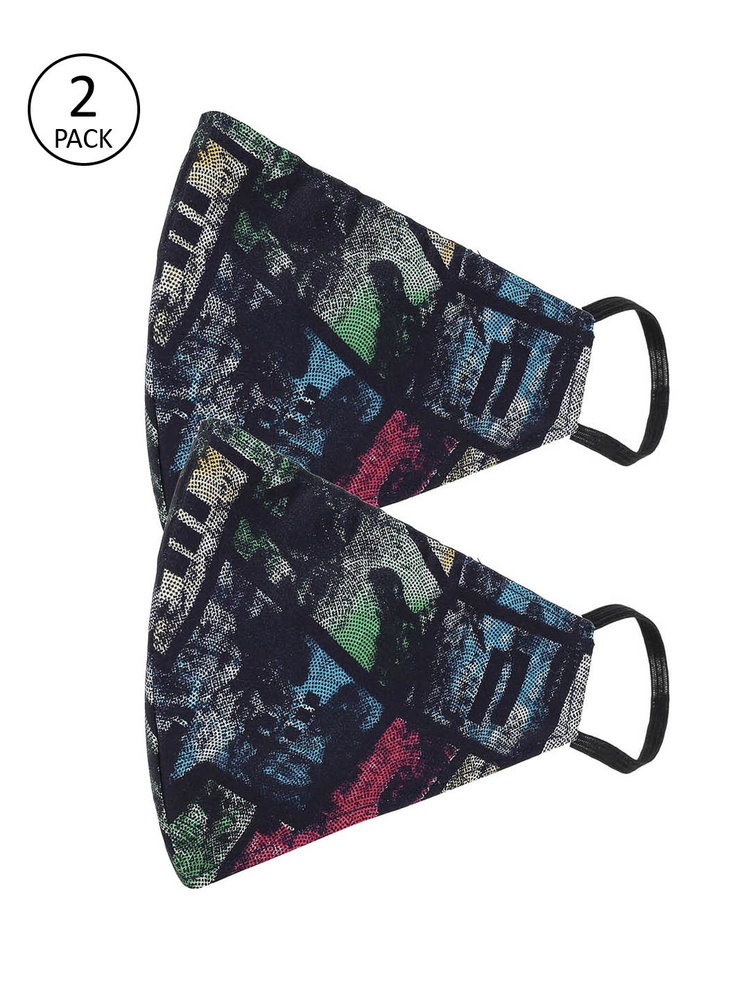 

AKSHARA Kids Pack of 2 Pcs Black & White Reusable 2-Ply Protective Outdoor Masks