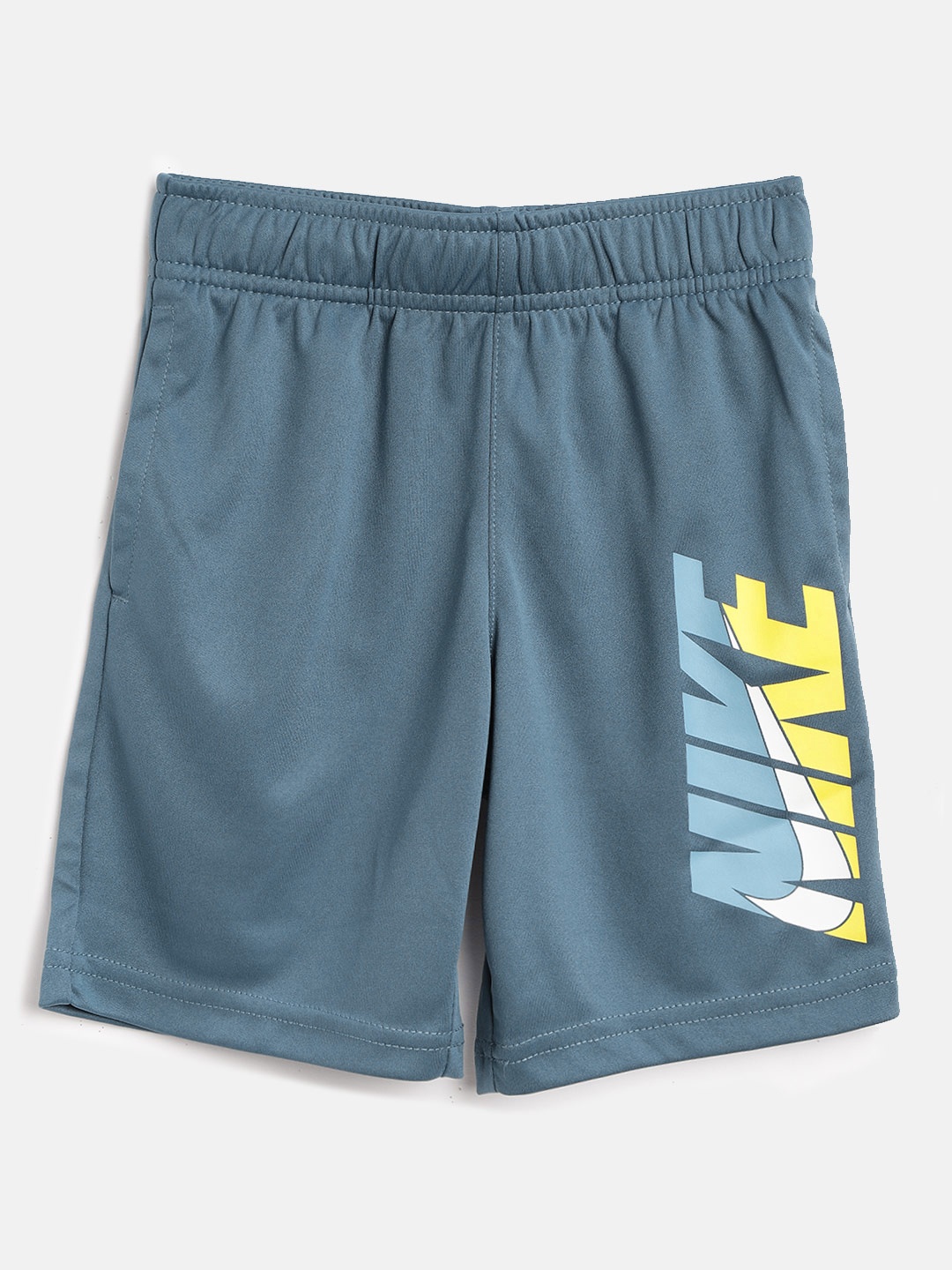 

Nike Boys Navy Blue NK HBR Dri-FIT Solid Regular Fit Sports Shorts