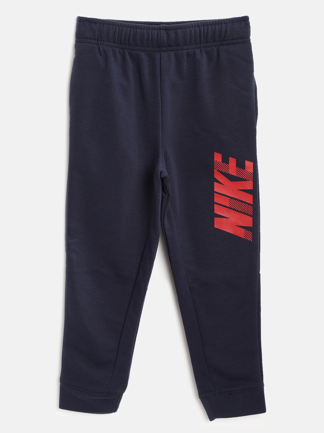 

Nike Boys Navy Dry Tapered Printed Detail Slim Fit Joggers, Navy blue