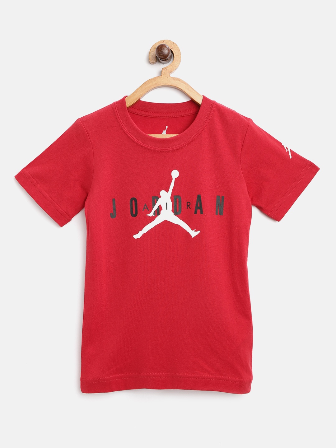 

Jordan Boys Red Brand Logo Print Basketball T-shirt