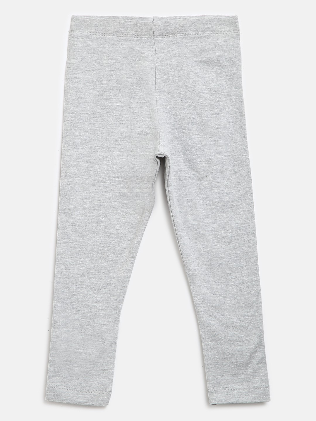 

Marks & Spencer Girls Grey Melange Solid Ankle-Length Leggings
