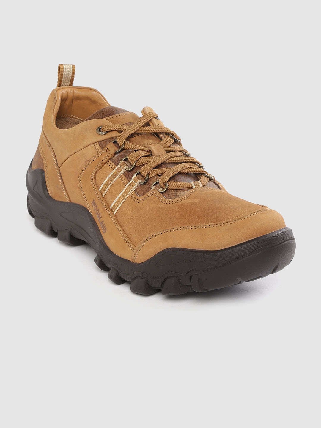 

Woodland Men Nubuck Trekking Shoes, Tan