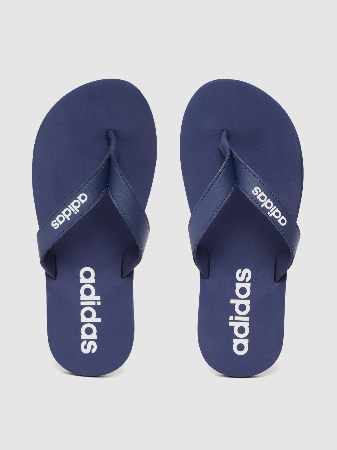 

ADIDAS Men Navy Blue & White Brand Logo Printed Eezay Thong Flip-Flops