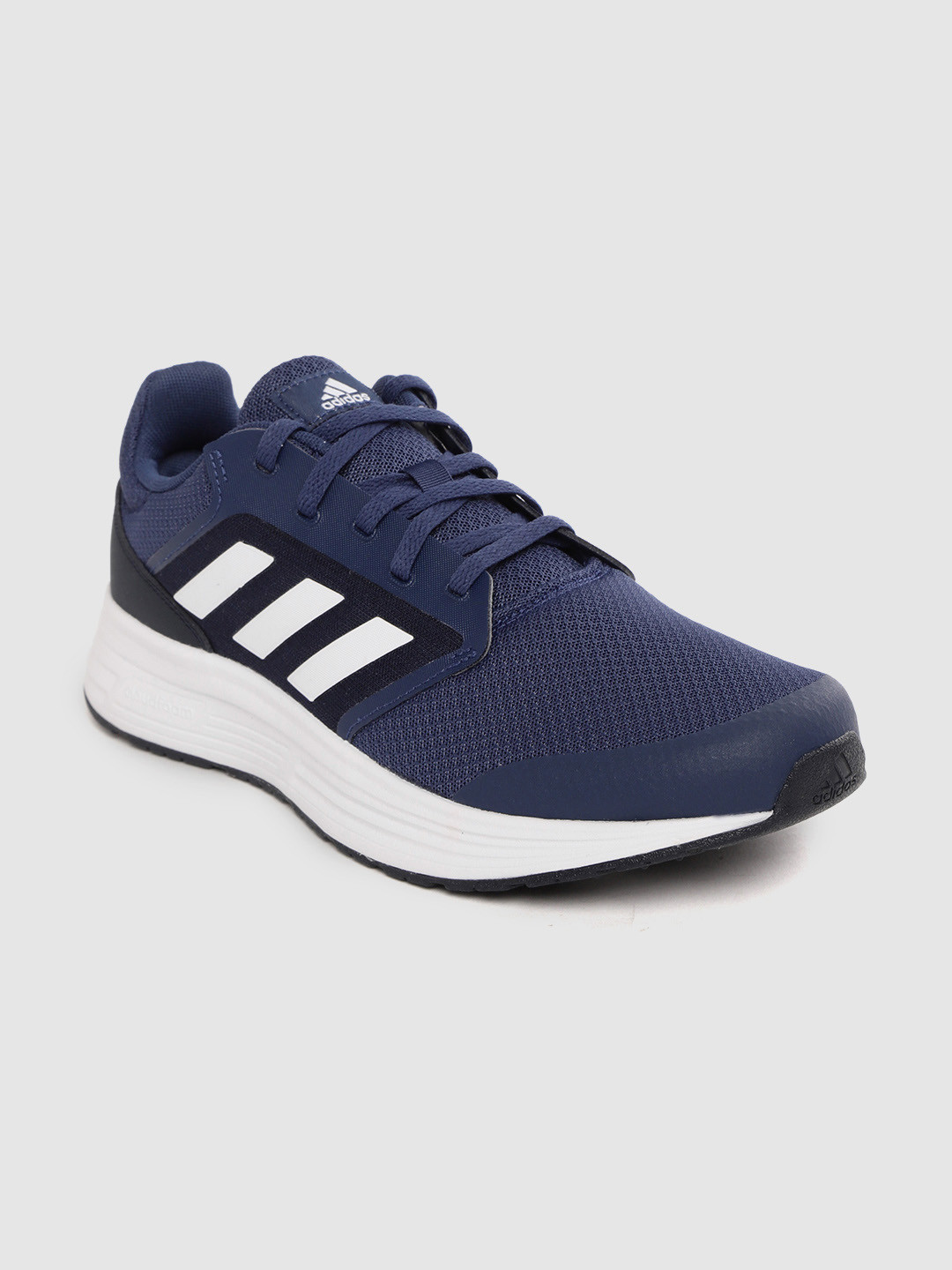 

ADIDAS Men Navy Blue Woven Design Galaxy 5 Running Shoes