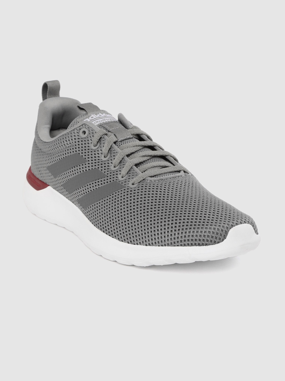 

ADIDAS Men Grey Solid Lite Racer CLN Running Shoes