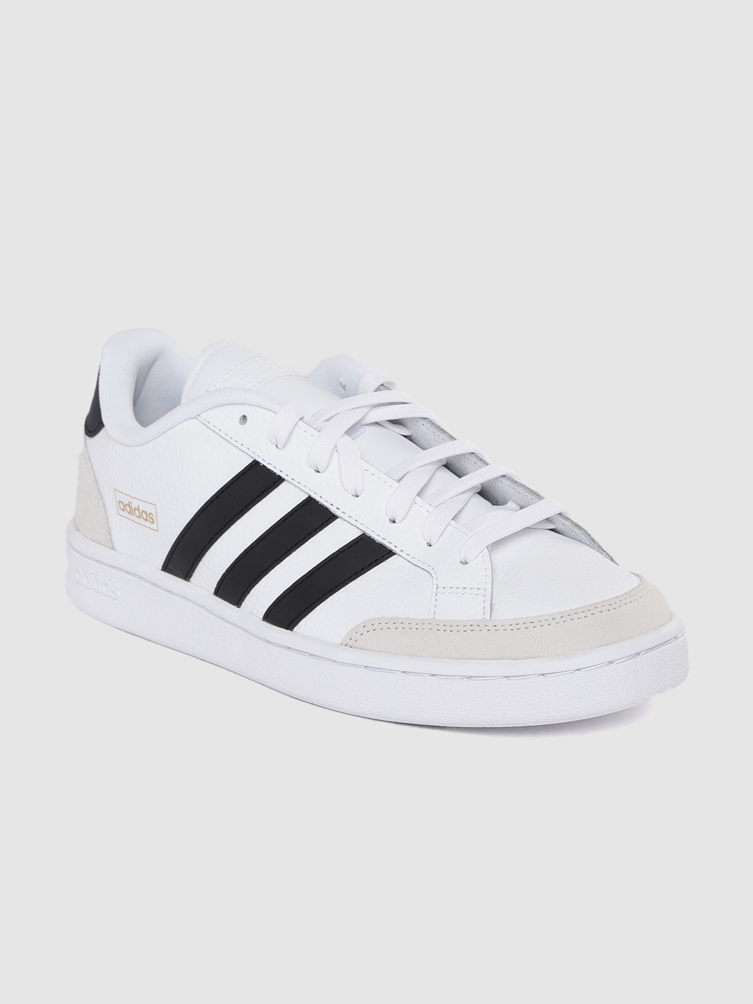

ADIDAS Men White & Black Grand Court Sneakers