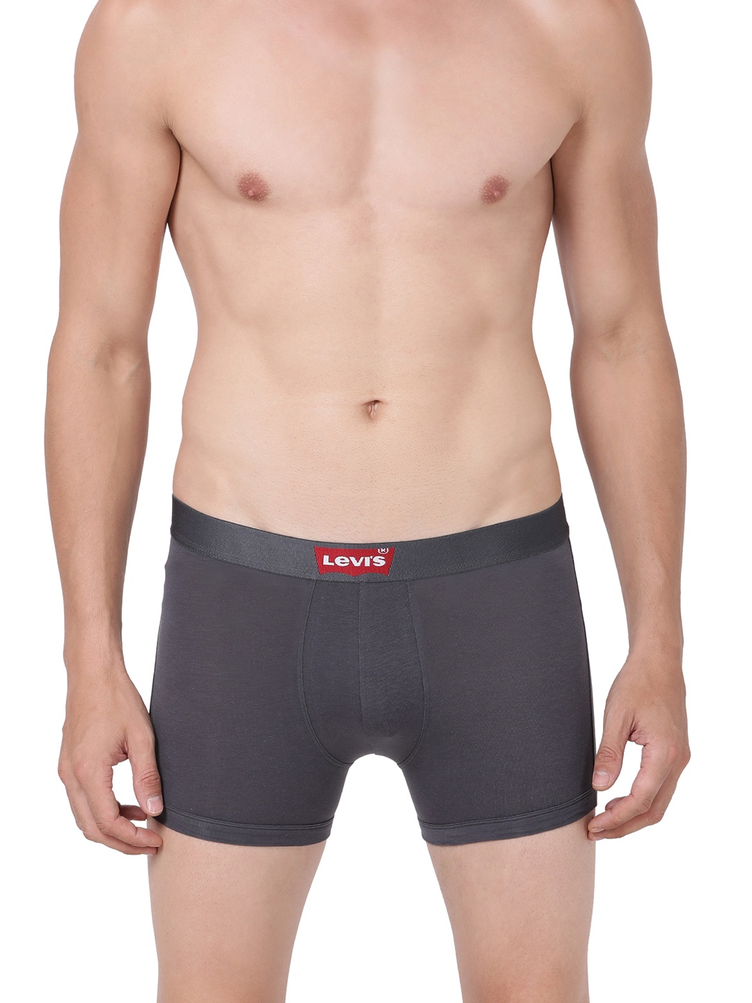 

Levis Men Grey Solid Trunks #032-TRUNK, Charcoal