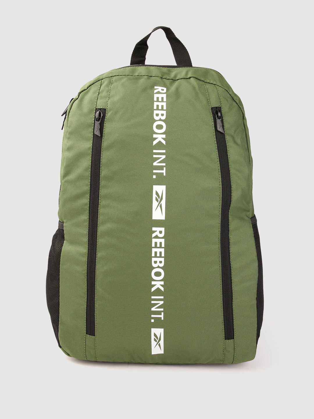 

Reebok Unisex Brand Logo Printed Backpack- 19.44 L, Olive