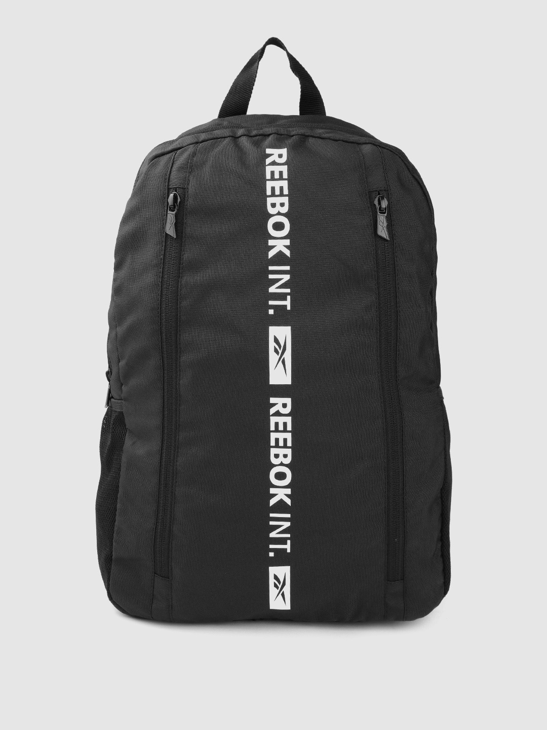 

Reebok Unisex Brand Logo Printed Backpack- 19.44 L, Black