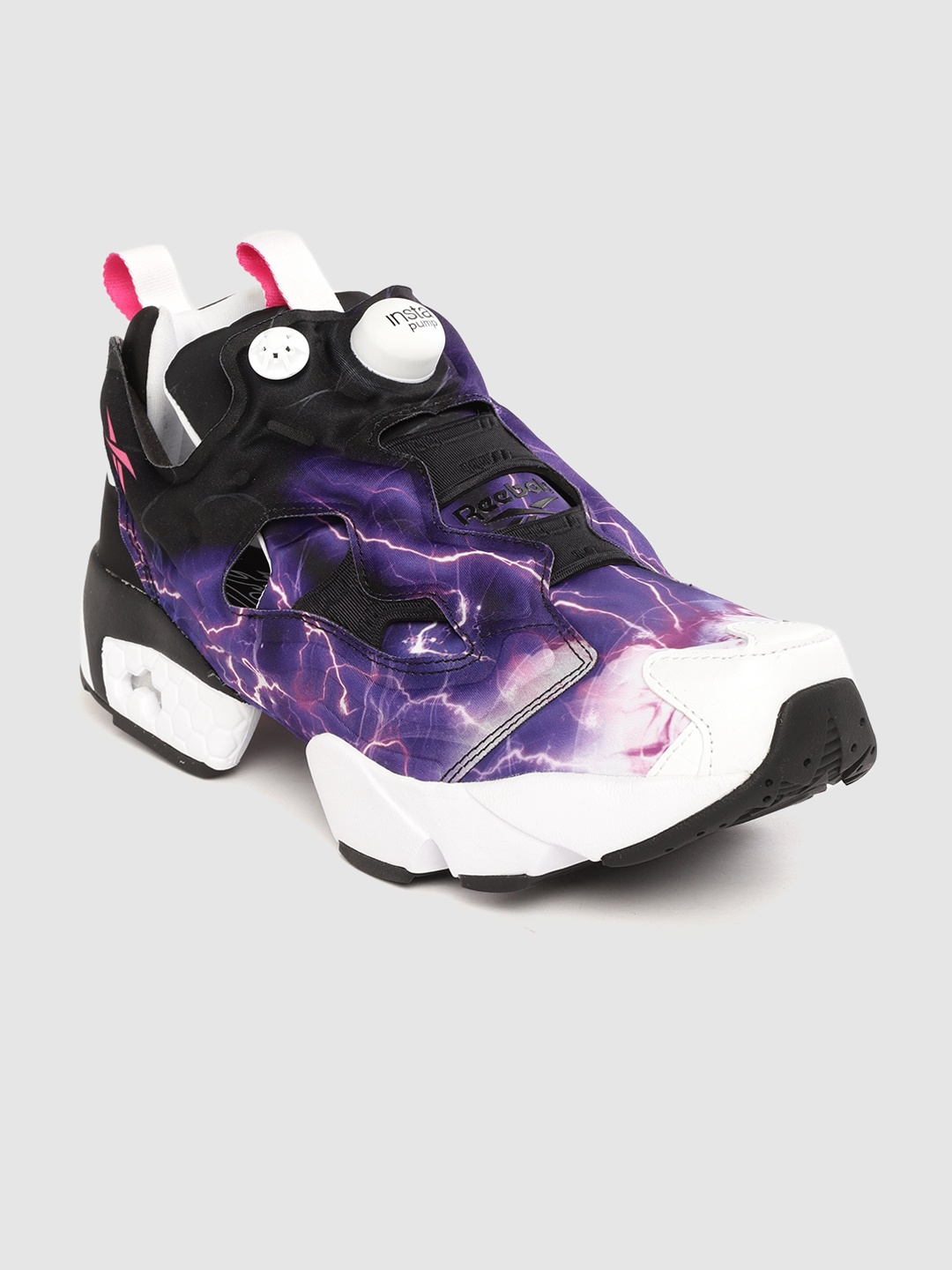 

Reebok Classic Men Purple & Black Instapump Fury OG NM Printed Slip-On Sneakers