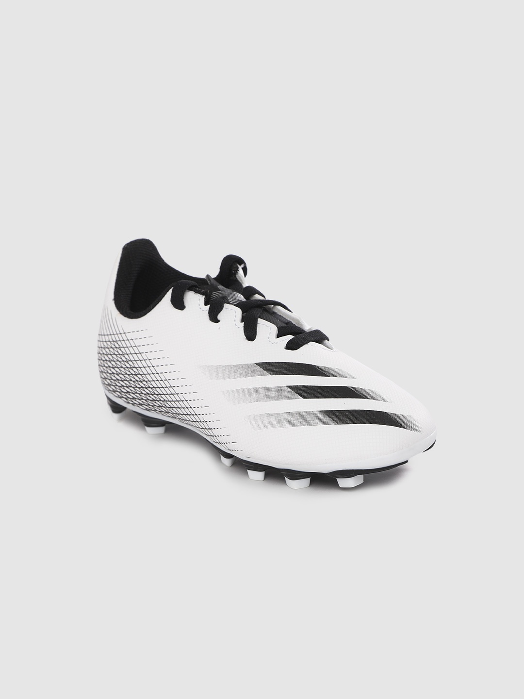 

ADIDAS Boys White & Black Printed X Ghosted.4 Flexible Ground Football Shoes