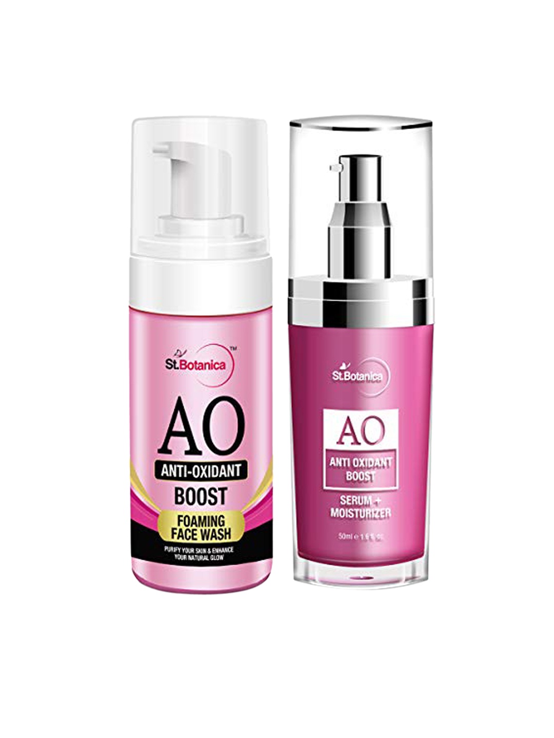 

St.Botanica Unisex Anti Oxidant Boost Skin Care Set, Pink