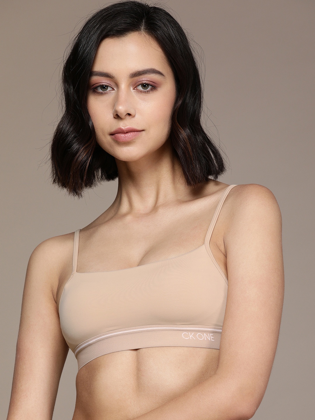 

Calvin Klein Underwear Women Cream-Coloured Bralette Bra QF5737AD9XV
