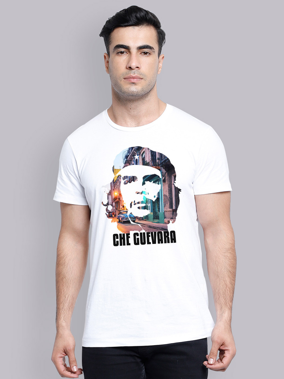 

Free Authority Che Guevara printed White Tshirt for Men