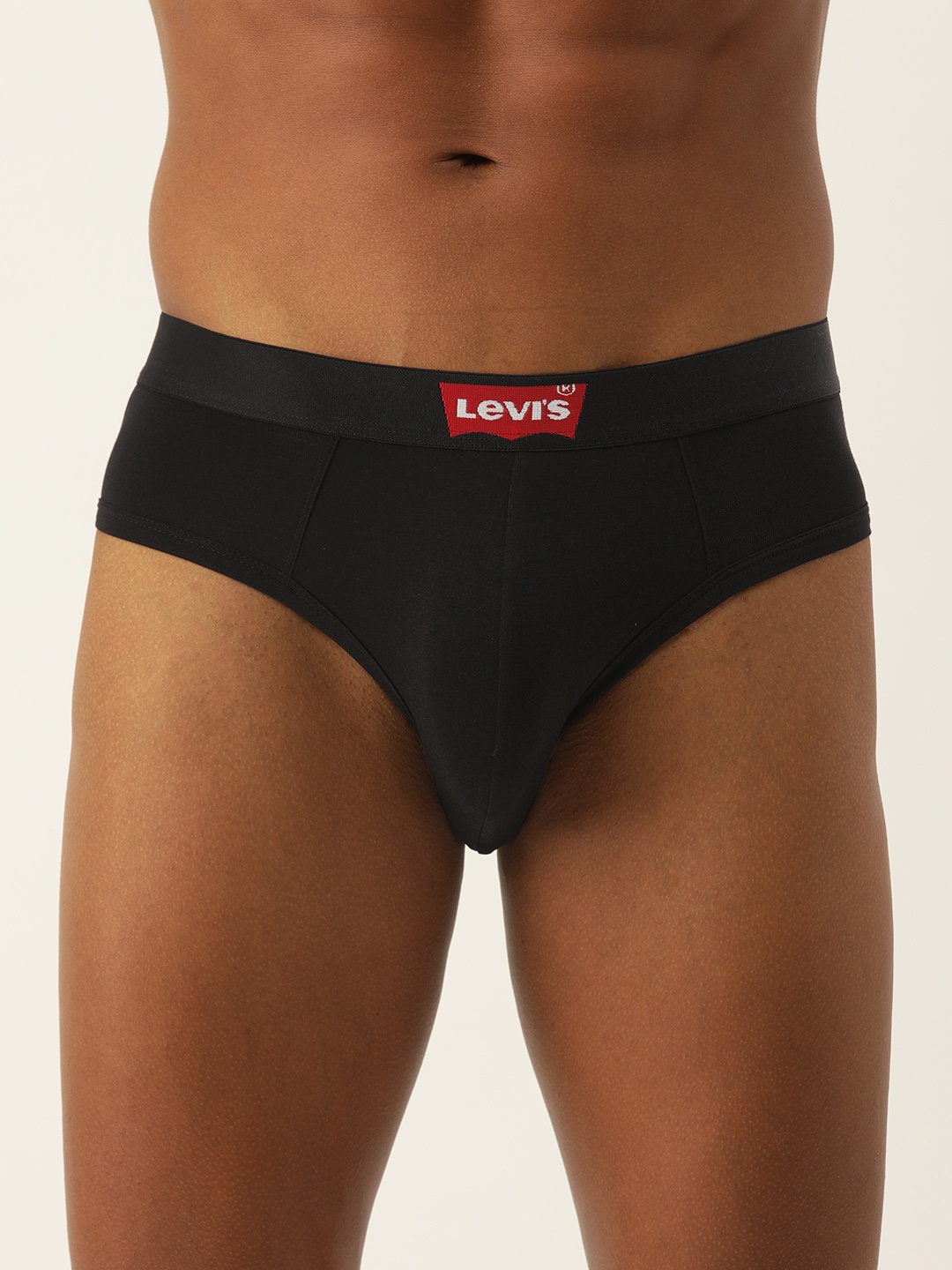 

Levis Men Smartskin Technology Cotton Briefs with Tag Free Comfort #031-BRIEF, Black