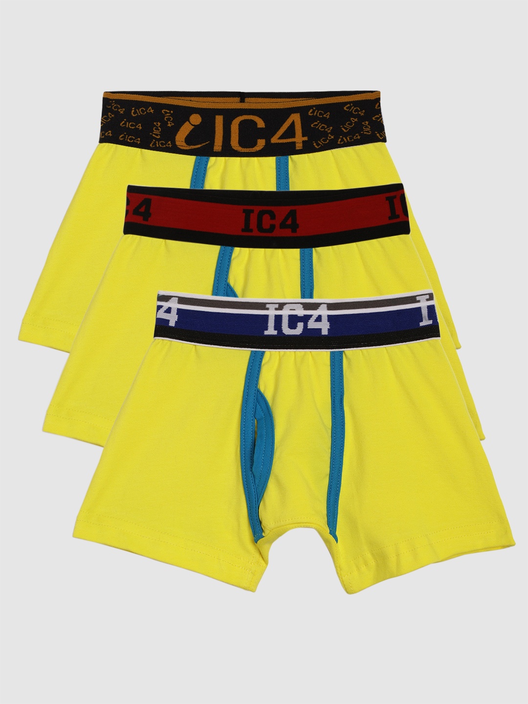 

IC4 Boys Pack of 3 Classic Trunks 0KMT-Y510P3, Yellow