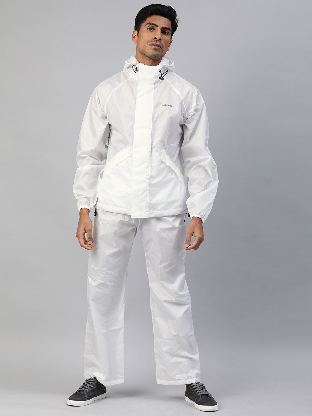 

Wildcraft White Solid Rain Cheater Suit