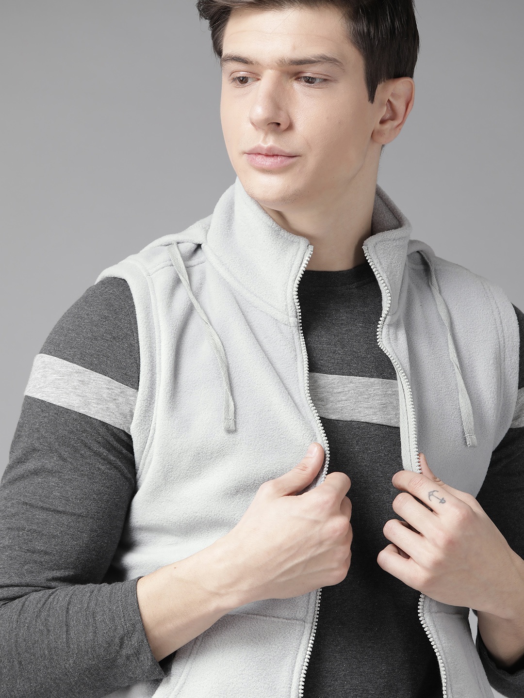 

The Roadster Lifestyle Co. Fleece Hooded Sweatshirt, Grey
