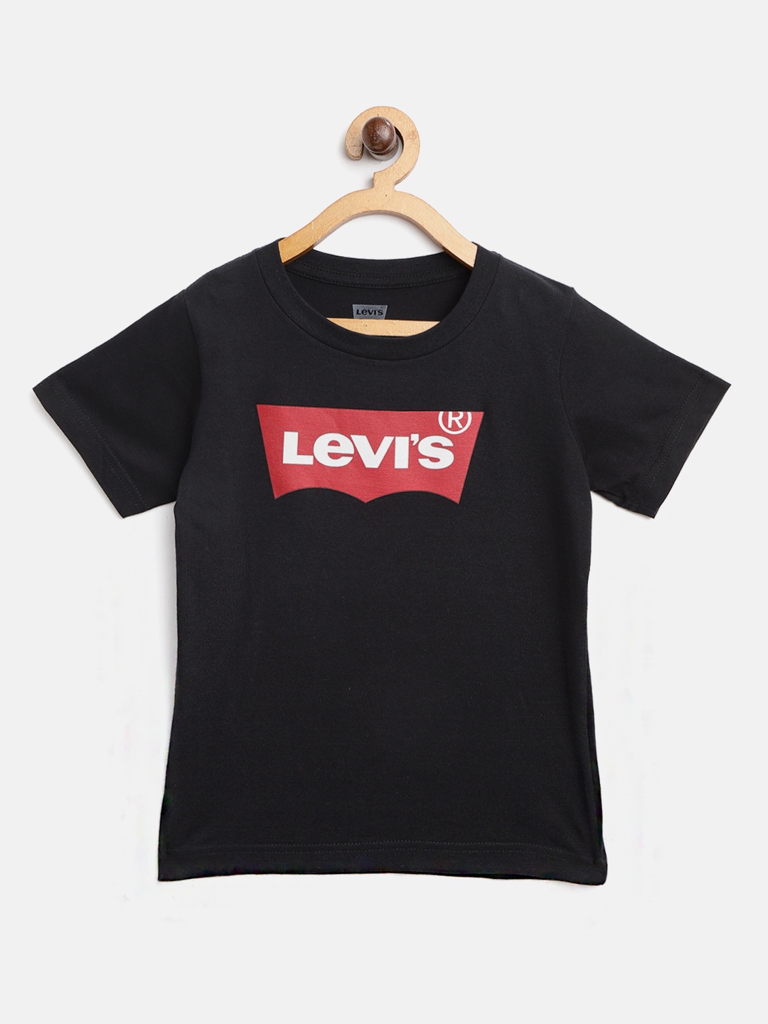 

Levis Boys Black & Red Brand Logo Print Round Neck T-shirt