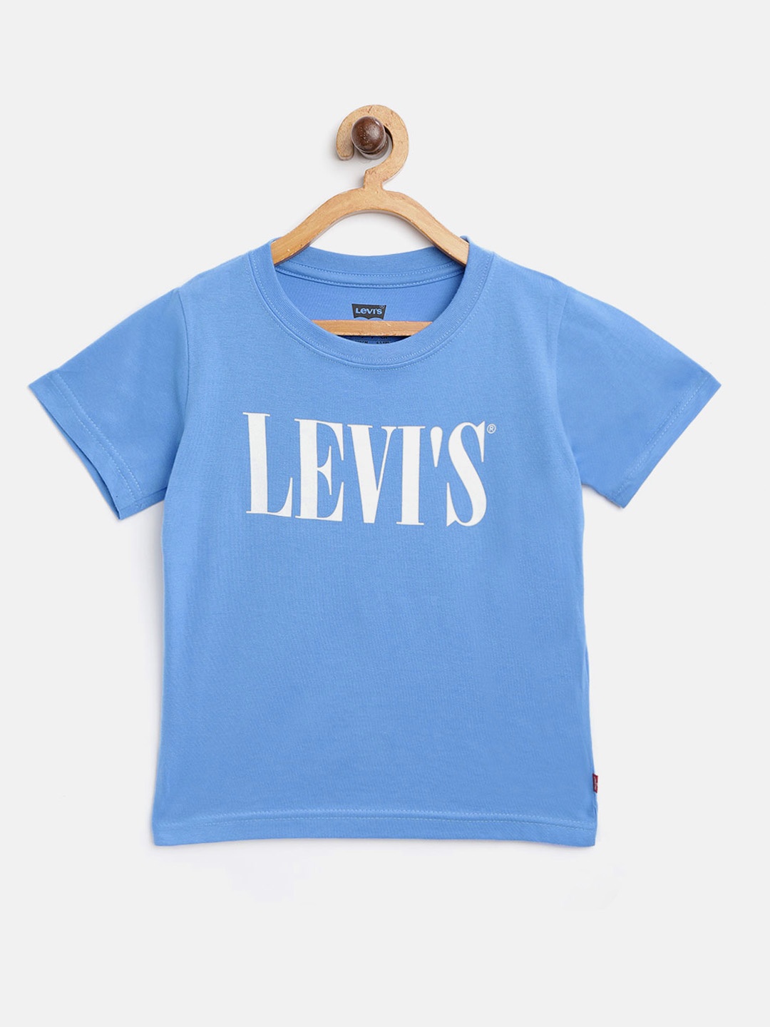 

Levis Boys Blue Brand Logo Print Round Neck T-shirt