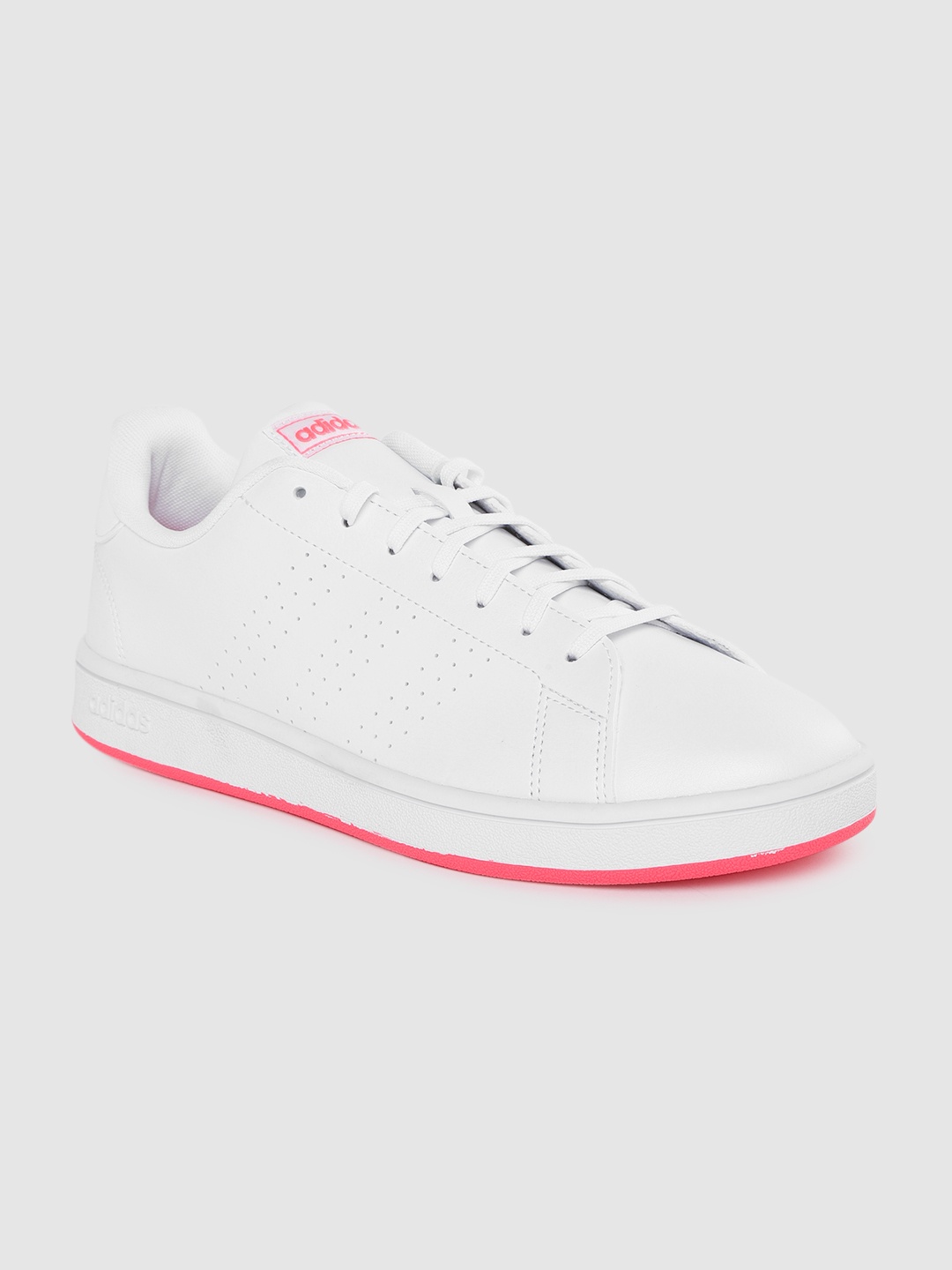 

ADIDAS Women White Solid Advantage Base Sneakers