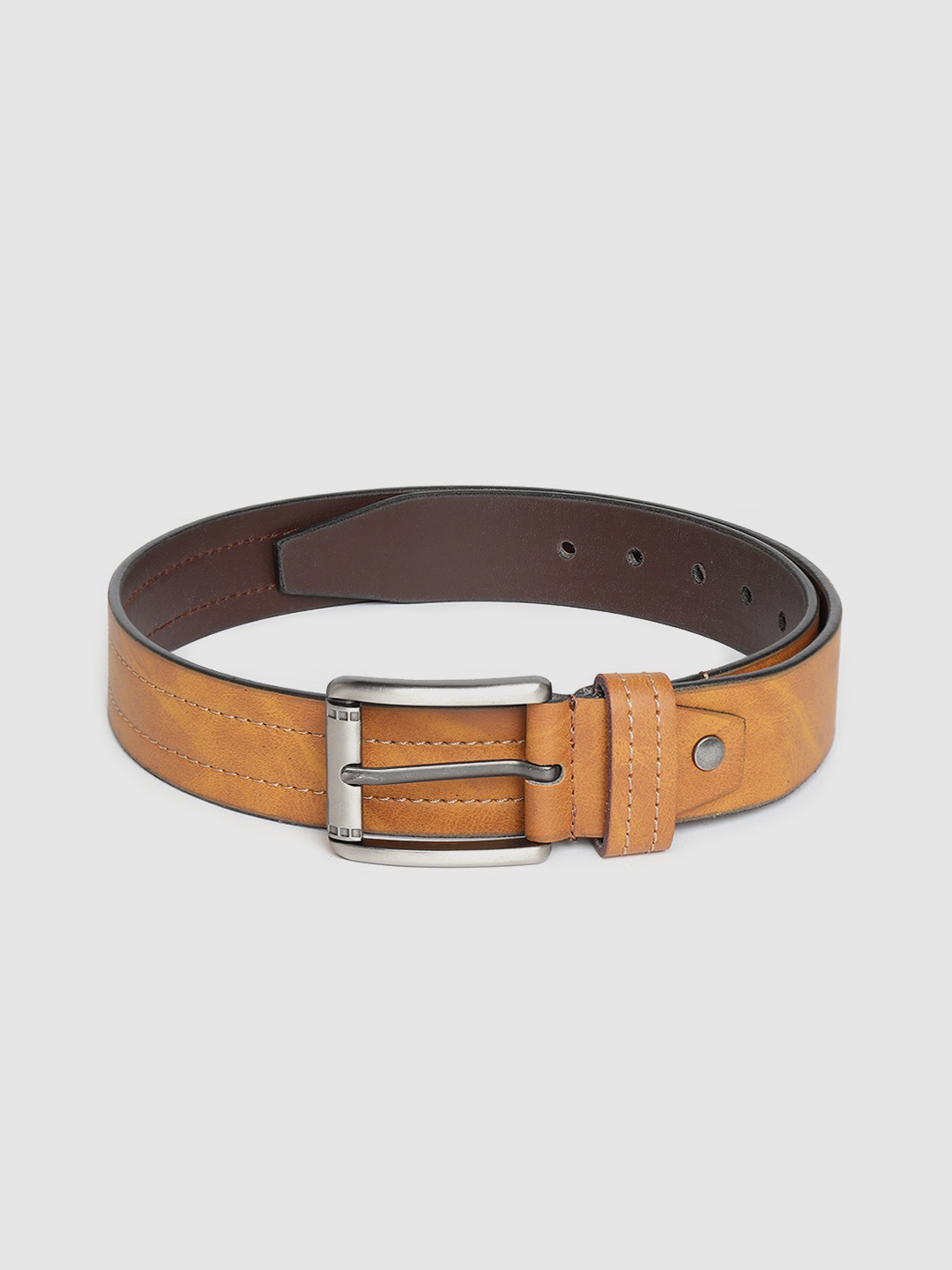 

HIGHLANDER Men Tan Brown Solid Belt