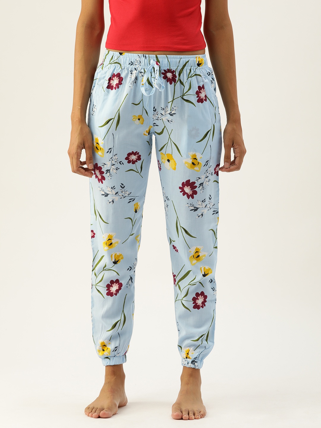 

Clt.s Women Blue Printed Lounge Joggers