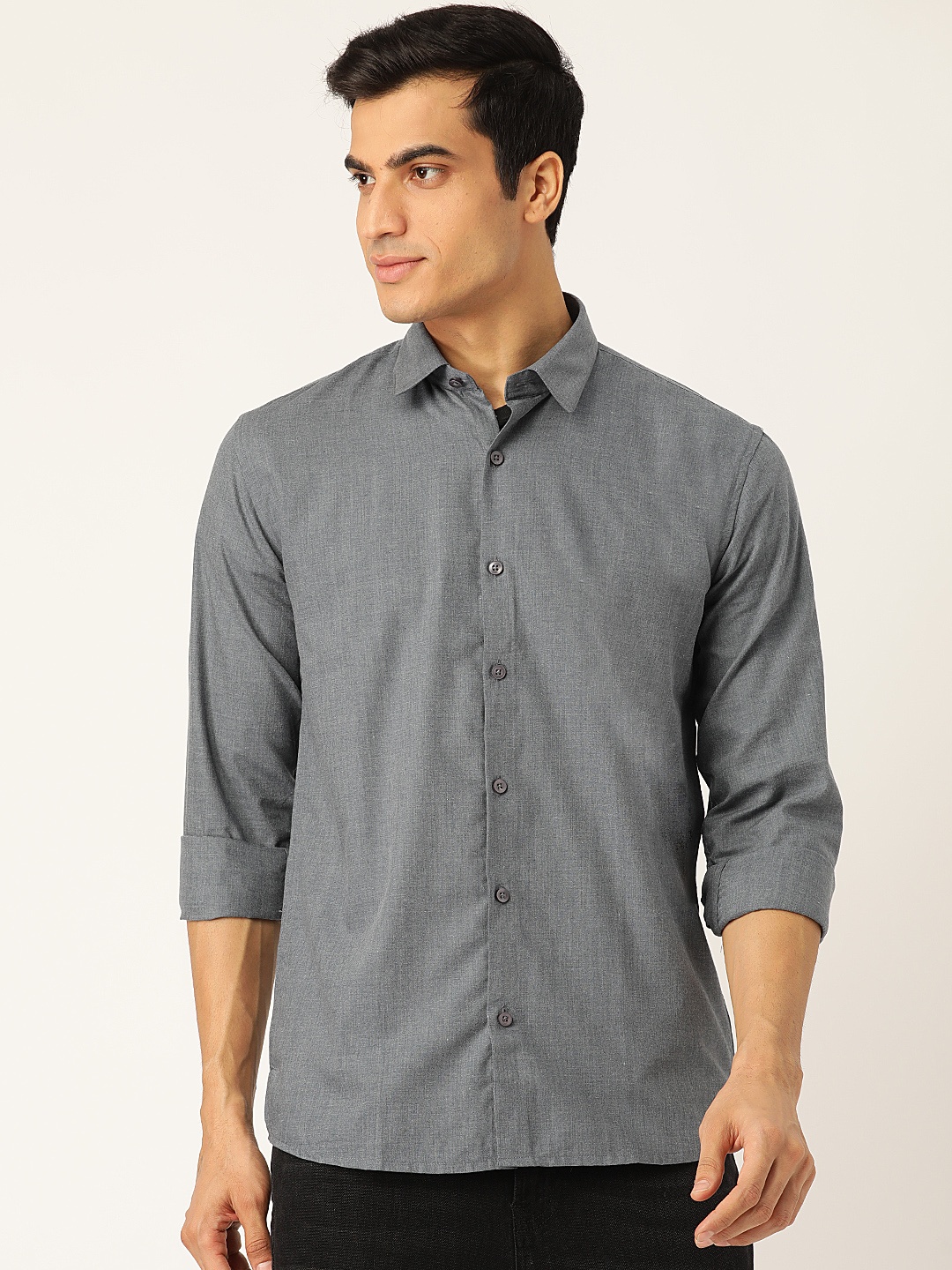 

SOJANYA Men Blue Classic Regular Fit Solid Casual Shirt