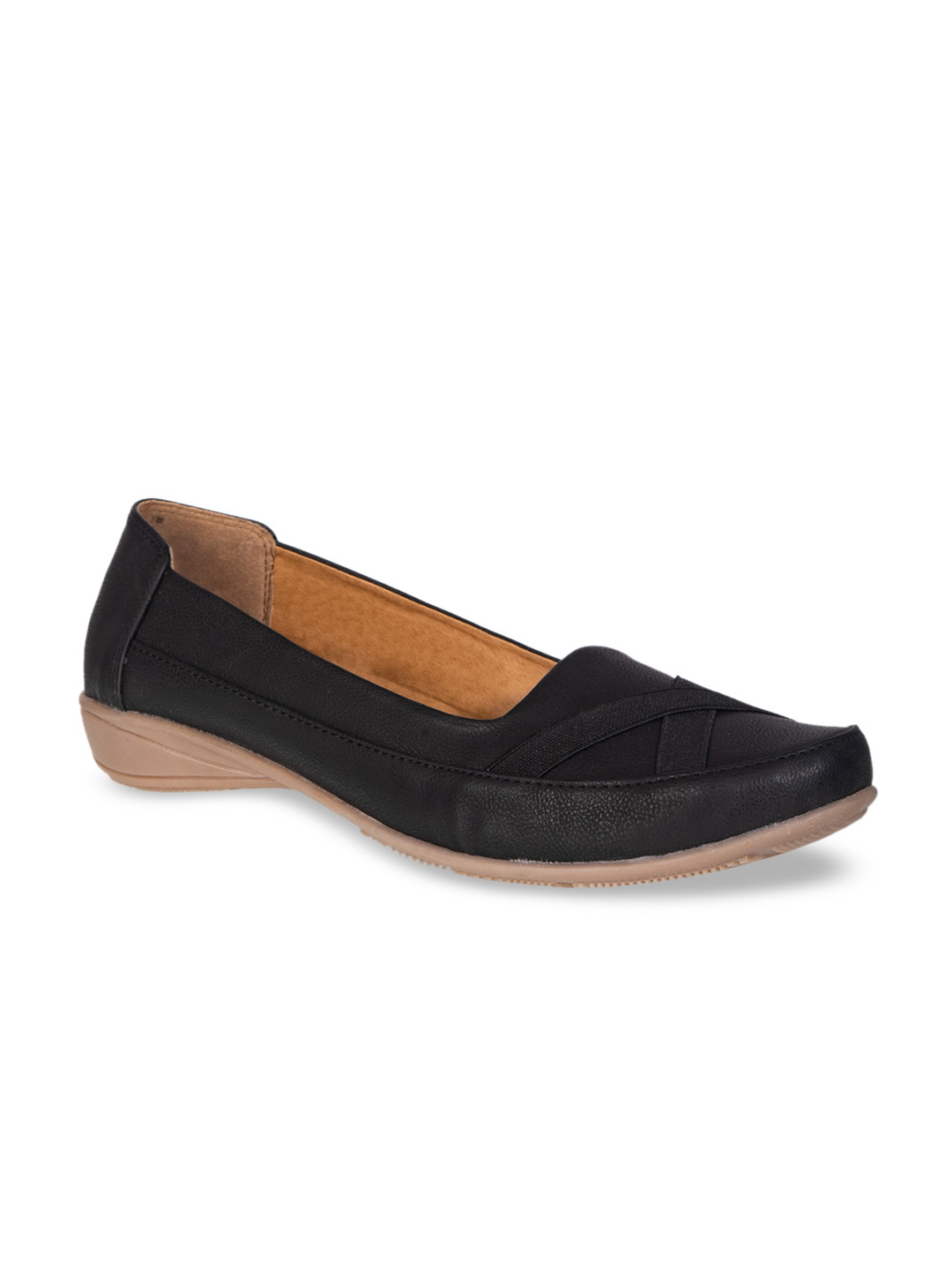 

Khadims Women Black Solid Ballerinas