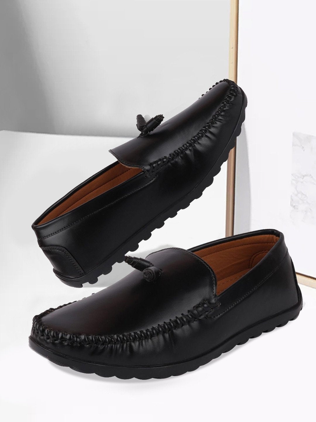 

FAUSTO Men Black Loafers